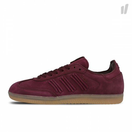 maroon adidas samba